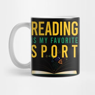 Reading is my favorite sport Mug